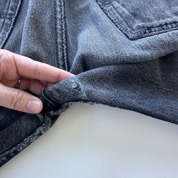 Vintage EB DENIM OG Reinvented Reconstructed Jeans Asymmetrical Black Womens 27 - Picture 8 of 11